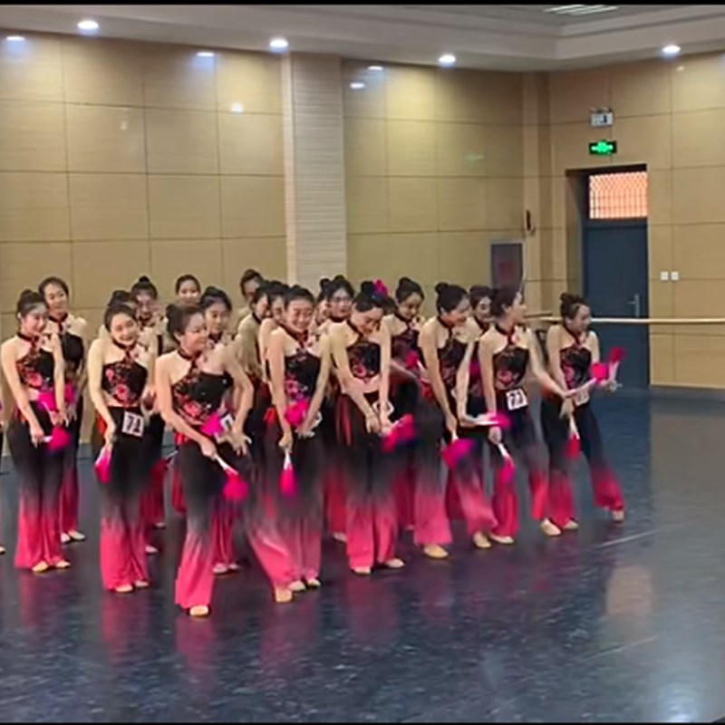 山西民间舞小花戏舞蹈演出服古典舞扇子舞秧歌服艺考专用表演服装