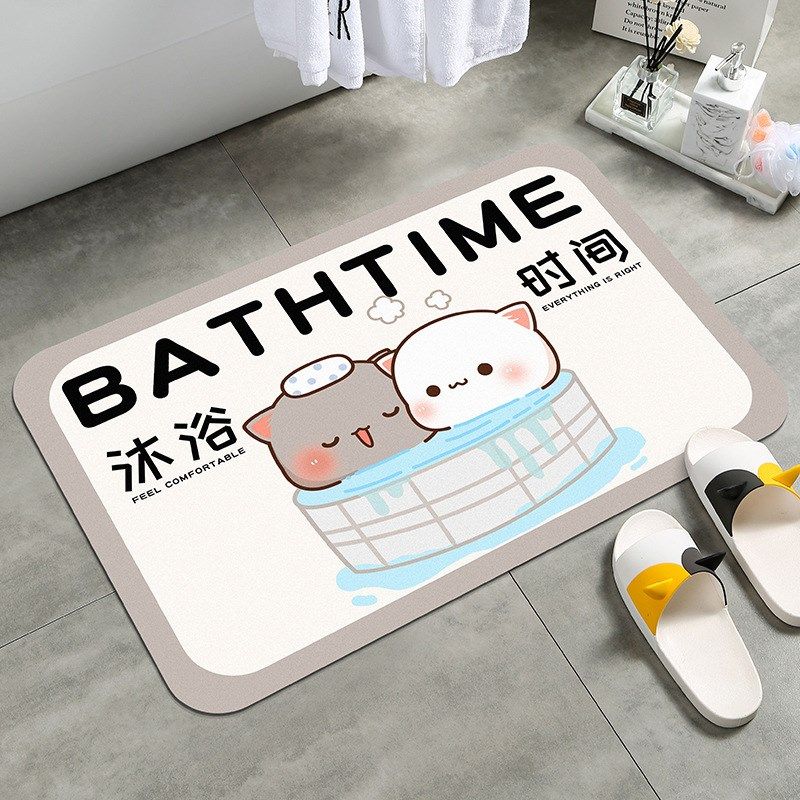 该洗澡了浴室吸水脚垫卧室防滑地毯家用厕所门口垫子进门地垫,居家布艺,入户地垫,淘宝优惠券,粉丝福利购,淘宝优惠卷