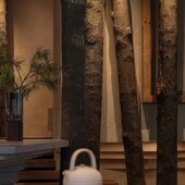 树枝树干装 饰干树枝造景木头摆件北欧圆木柱子 饰枯木咖啡厅民宿装