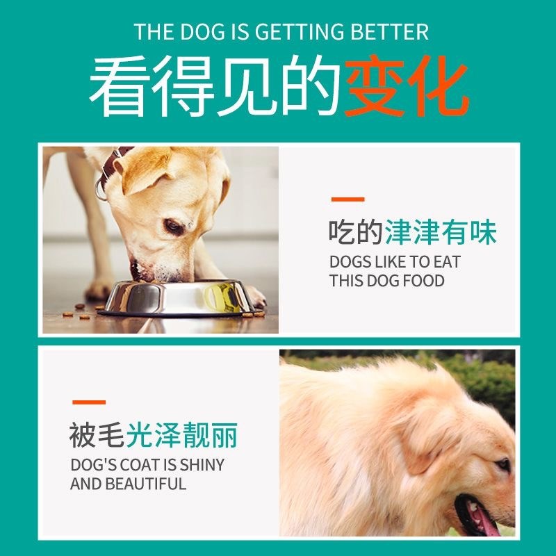 艾顿狗粮成犬幼犬牛肉双拼通用型40斤10斤大型犬金毛哈士奇萨摩耶