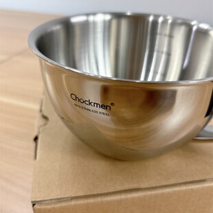 18/10不锈钢大肚杯早餐燕麦牛奶杯吃饭碗打蛋碗量杯带手柄多用碗