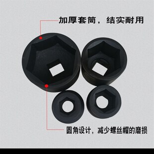 1寸半套筒风炮气动六角套筒1-1/2 液压扳手1.5寸重型6角38mm方孔