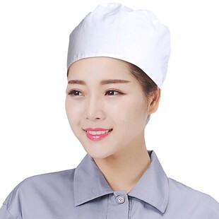 纺织厂女工帽 车间帽 工作帽白色 卫生帽 防尘帽 食品厂帽男女帽