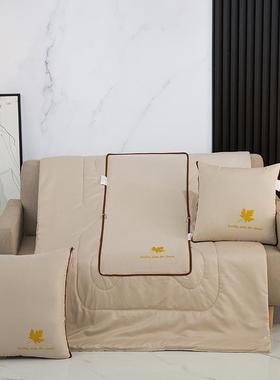 抱枕水子两用洗真丝沙发高档被垫汽车靠载办公室午睡被子二202236