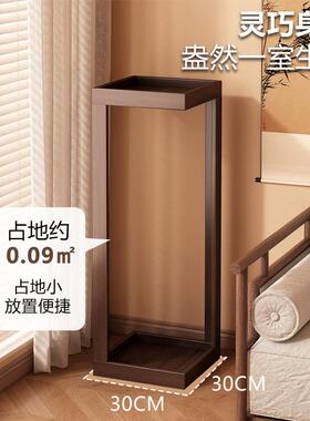 花架子客厅落式地阳台置xc060603简物架实木新中式花台约花盆托