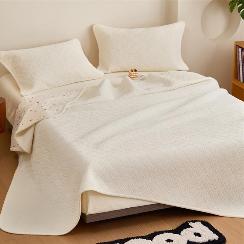 双面可用全棉宝宝夹棉床加厚防秋滑冬榻盖榻米炕绒盖myl24082单床