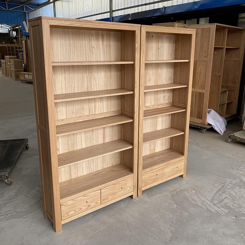 工销全实厂木橡木大书架联排2136纳组合书柜书直房收展示柜