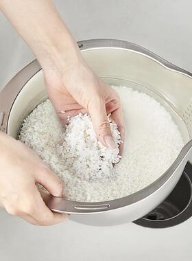 包邮优勤家HCZ304不锈钢盆沥篮洗用厨水房淘米神器米筛蔬专用过滤