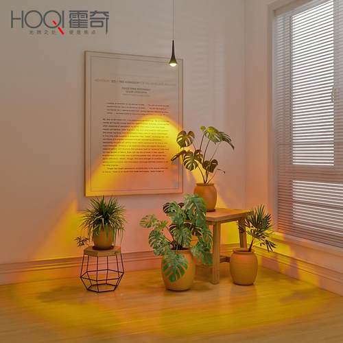 HQ-AD217夕阳落日灯入户玄吊关小装灯卧室床头可升降客气氛灯厅背