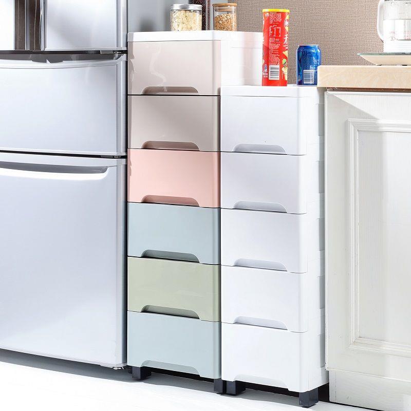 2/3物0宽 窄柜夹缝收0纳柜LRL（住子抽屉式塑收纳箱缝隙料储物柜