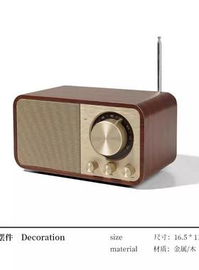 音乐床主题轻奢样板间主卧室头PQI软柜桌面组合摆件书钟桌音响座