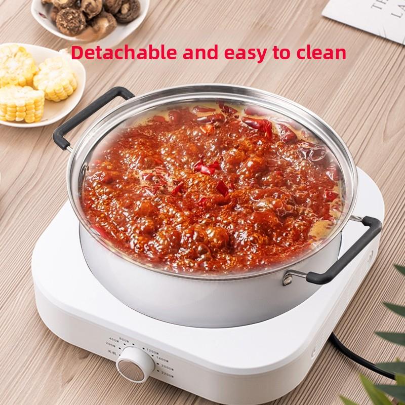 御星5L电火锅用体大容家48459量电电煮锅炒锅烤涮涮一锅分体机