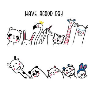 公主屋儿童房间布置网画贴纸红卡通背景门动物卧室墙面床头装 饰品