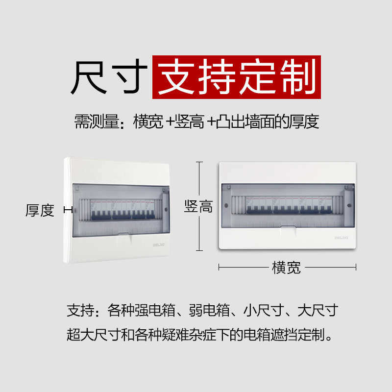 北欧电表箱挂钟白色框子盖板装饰画配电箱简约电闸客厅开关空气