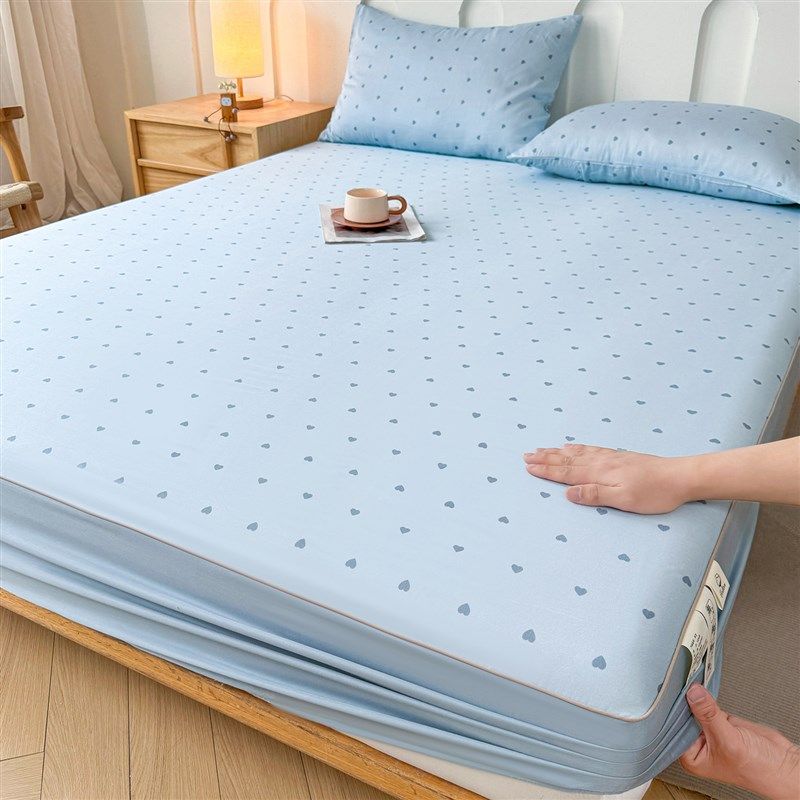 夏季天丝莱赛尔床笠单件凉感丝滑裸睡床罩单人床垫套床包三件套