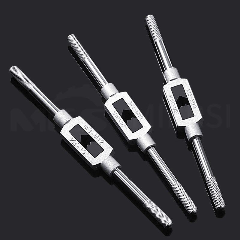 加硬手用丝攻扳手锻造夹块1-8 4-12 5-27手动可调式丝锥绞手工具图片