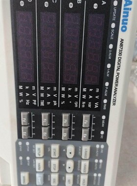 艾诺AN87330高精度三相功率分析仪拆机件 通电如图所示