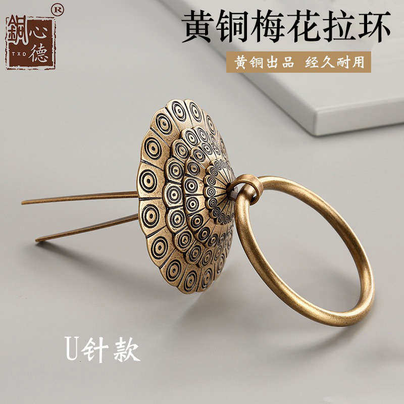 黄铜中式大门拉手把手农村兽手柄门环狮子头仿古头老式扣虎头铜门