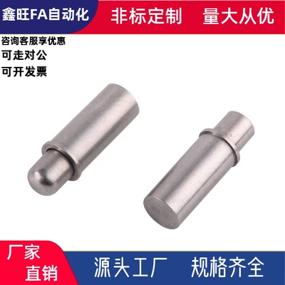 短型小径定位柱ZAS22/ZAS21-D1.5D2D3D4D5-L1.5L3L4平头型轻载 现