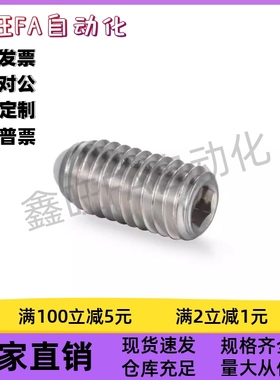 不锈钢尼龙珠球头柱塞NBSZ4 5 6 8 10 12 16无防松型内六角孔型
