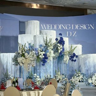 婚庆新款道具圆环线帘舞台摆件铁艺装饰升降架子圆形拱门支架伸缩