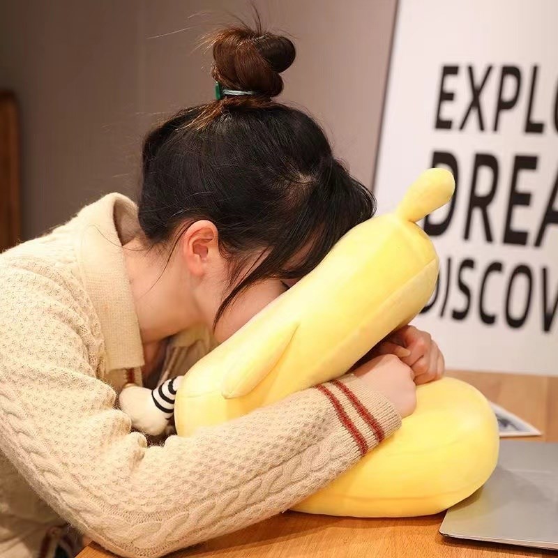 蛋仔夏季学生午睡教室趴桌子睡觉抱枕凉感女生办公室午休头枕冰丝