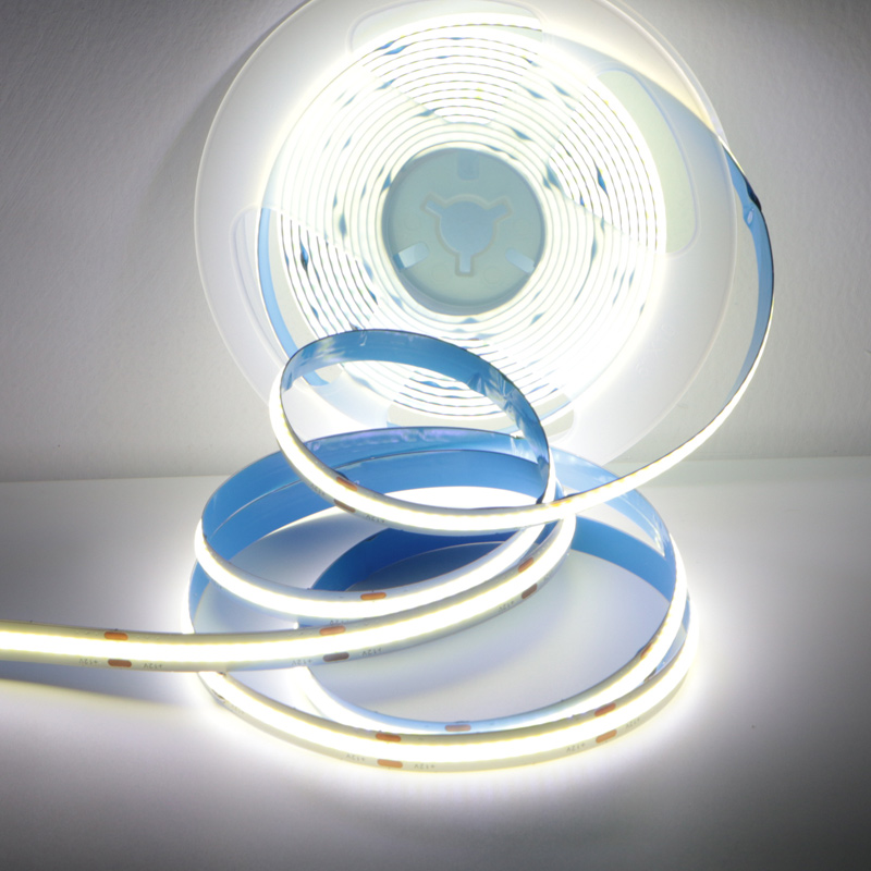 COB灯带自粘低压软灯条线形线性V2Vc0b彩色冰蓝客厅吊顶超薄