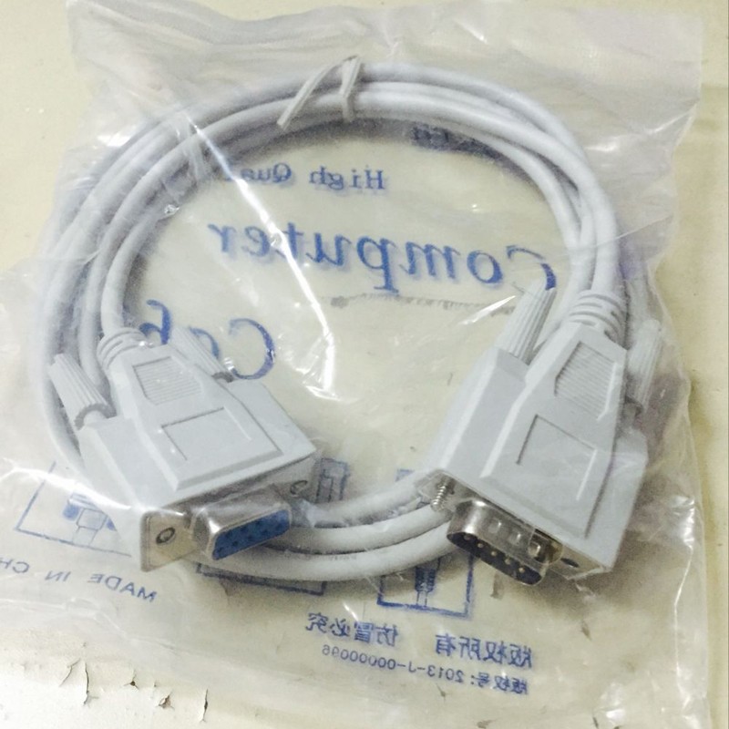 米卡精卡皮卡刻字机配件CT00数据线9针串口线割字机9针转9孔线