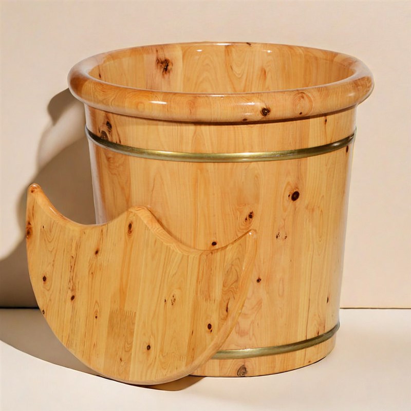 香柏木泡脚桶cm高深桶泡脚木桶家用实木洗脚桶足浴桶泡脚盆木盆