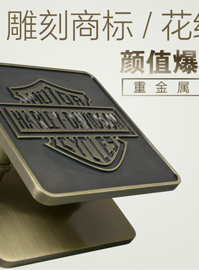 黑色中式现代仿古铜铝合金个性定制玻璃门拉手大门实木门推拉把手