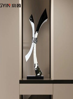 装饰柜壁龛摆件样板房抽象雕塑艺术品玄关桌面现代几何创意摆件