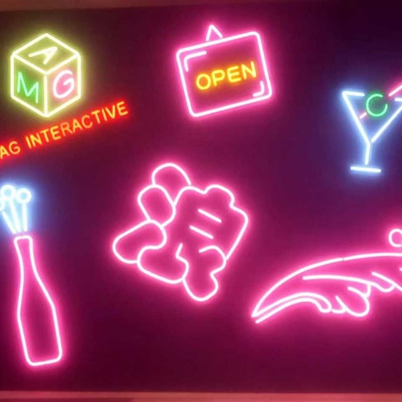 霓虹灯led发光字定制 经典玻璃管手工制作招牌广告牌酒吧门头设计