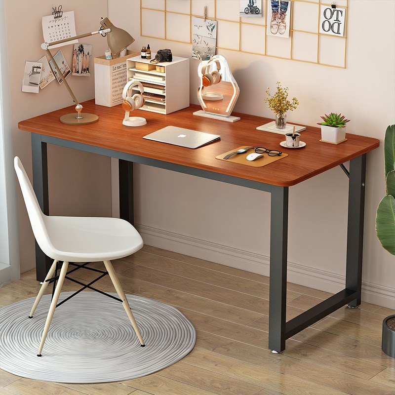 圆角电脑桌办公桌子家用卧室学习桌大学生简约书桌长方桌出租屋桌