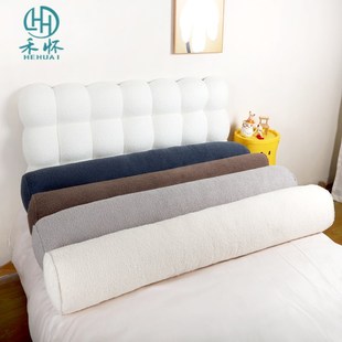 泰迪绒长抱枕圆柱形女生侧睡夹腿男生款卧室孕妇睡觉抱怀床上枕头