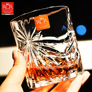 意大利进口RCR水晶玻璃威士忌洋酒杯牛奶杯果汁啤酒杯饮料杯套装