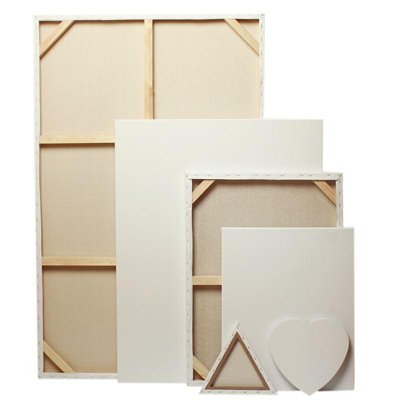 定制加厚中细纹亚麻油画框丙烯油画布框大尺寸实木油画内框