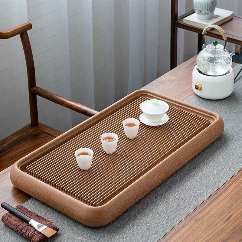 原胚素盘电木茶盘家用简约实木茶海新中式电胶木茶具茶台