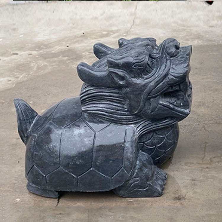 厂家现货石雕青石龙龟一对 龙家居茶龟乌龟龙送礼摆件