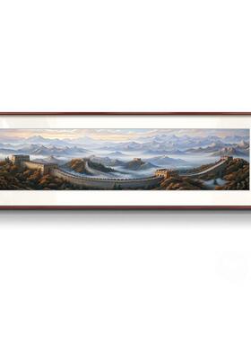 江山万里城山图山水JJ901950景画办公室会议长室靠挂画装饰画客厅