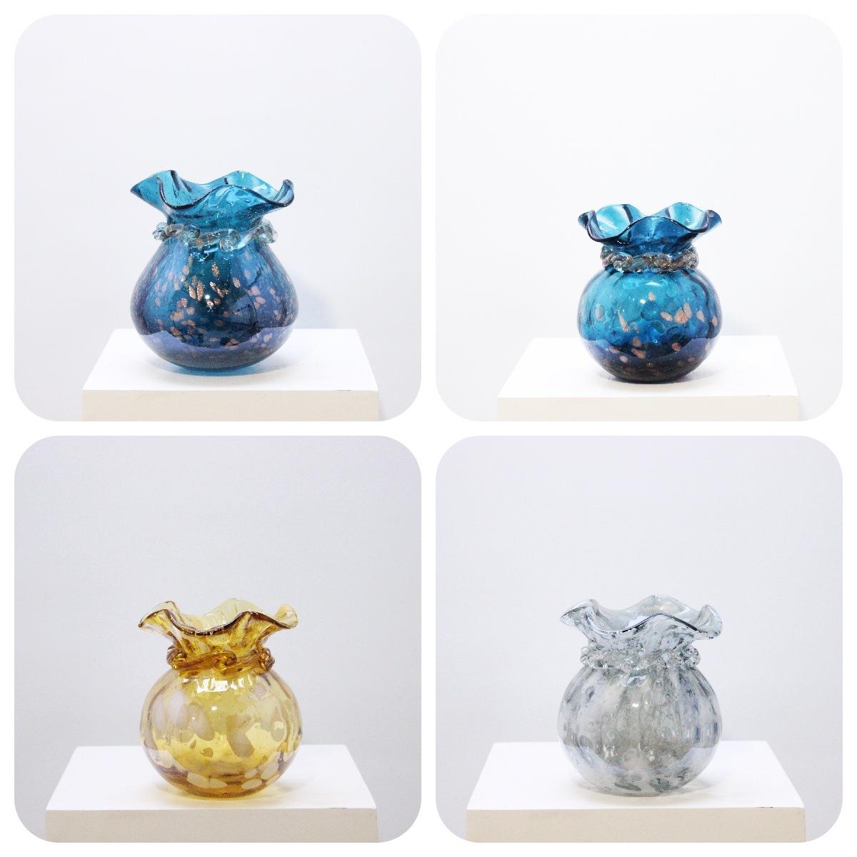 客厅办公室钱袋子玻璃花瓶艺术品摆件玄关展柜高档花器鲜花瓶轻奢