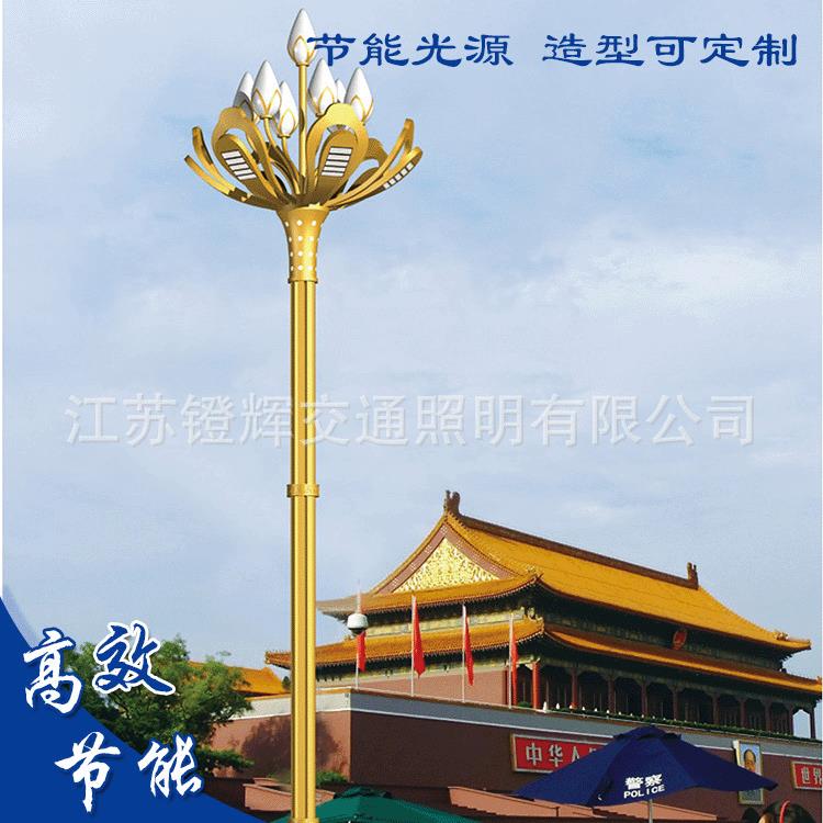 厂家8米道路照明灯6米A字单臂灯杆金豆LED路灯新农村高杆路灯