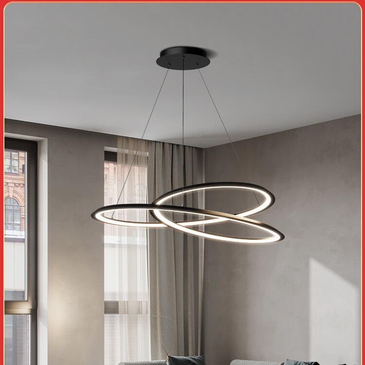 客厅吊灯现代简约大气极简轻奢设计师造型卧室主灯2024新餐厅吊灯