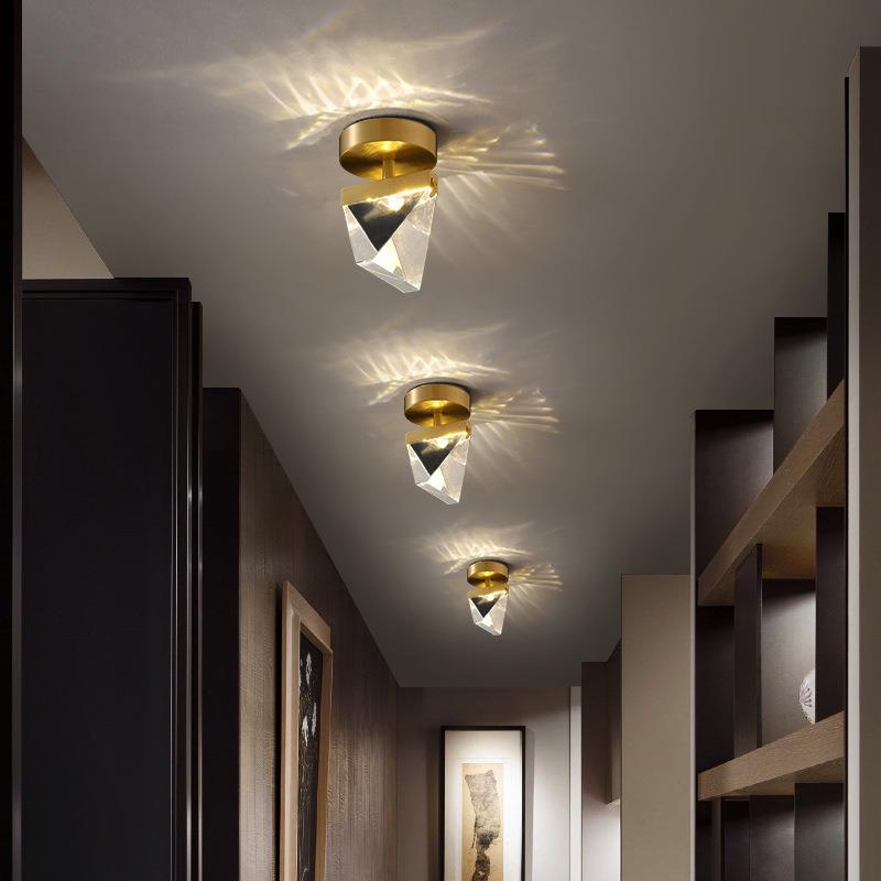 后现代轻奢长吊灯别墅复式楼旋转楼梯灯过道走廊吸顶灯壁灯床头灯