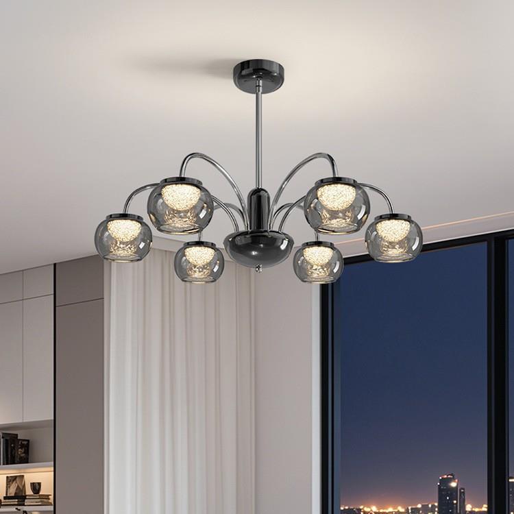 客厅吊灯2025新款现代简约大气大厅主灯意式风轻奢感中山灯具