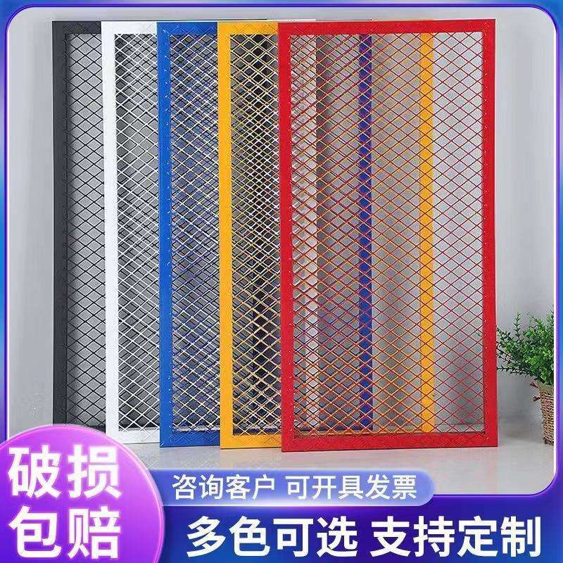 定作菱形网格铁网加空铁丝网吊顶装饰隔断墙铁艺壁挂加粗铁网格网