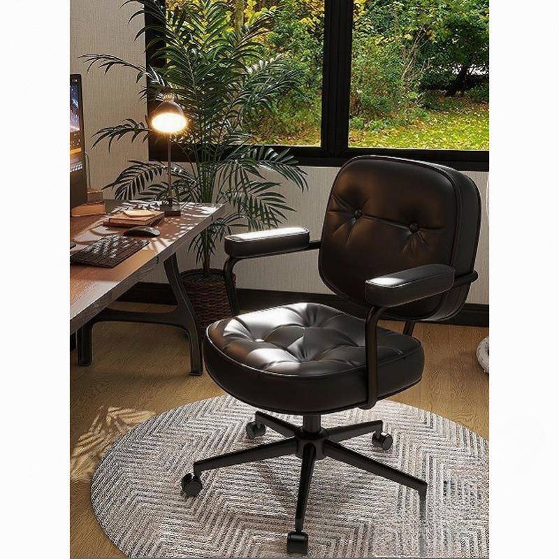 轻奢家用电脑椅舒适久坐学习办公靠背书房书桌写字椅宿舍升降转椅