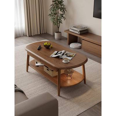 实木茶几小户型客厅家用小茶几现代简约矮桌子中古风茶台茶桌