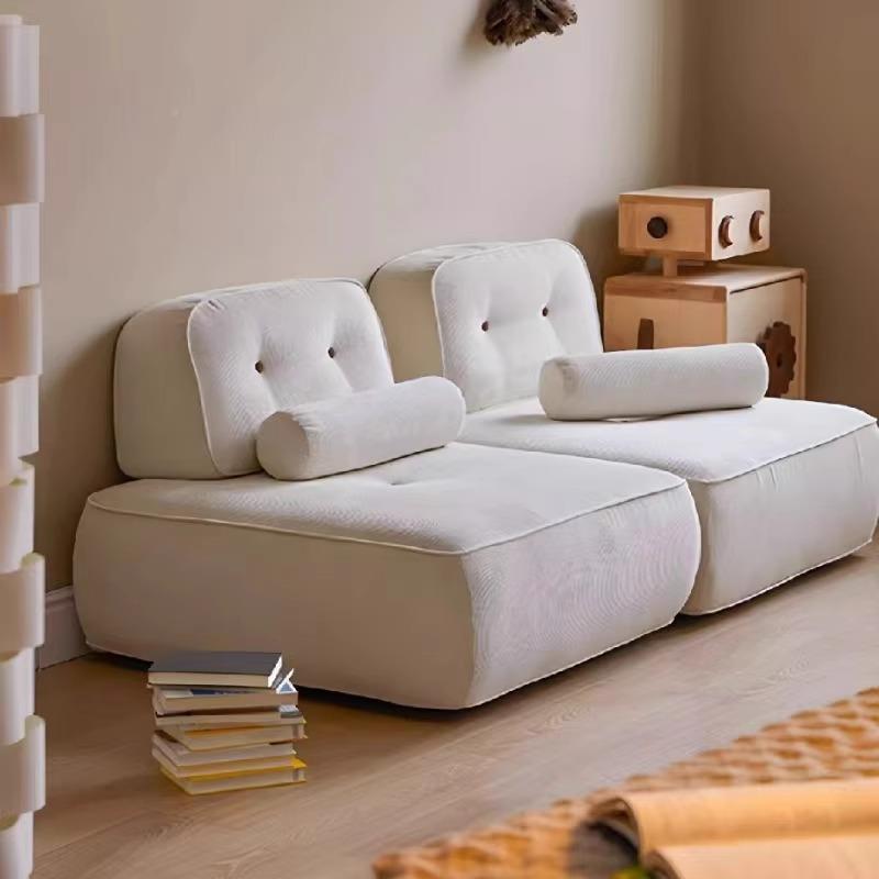 简约民现代可家豆腐块沙发用宿客8524477厅榻榻米爱布艺沙发卧室