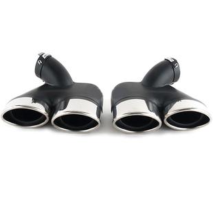 适用于奔w2装 11e2400e24566360e28改四出排气管尾喉不锈驰钢消音