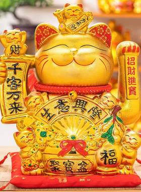 厂家直销金聚色招财陶猫自AL692897动摇手瓷开业礼品乔迁之喜生兴
